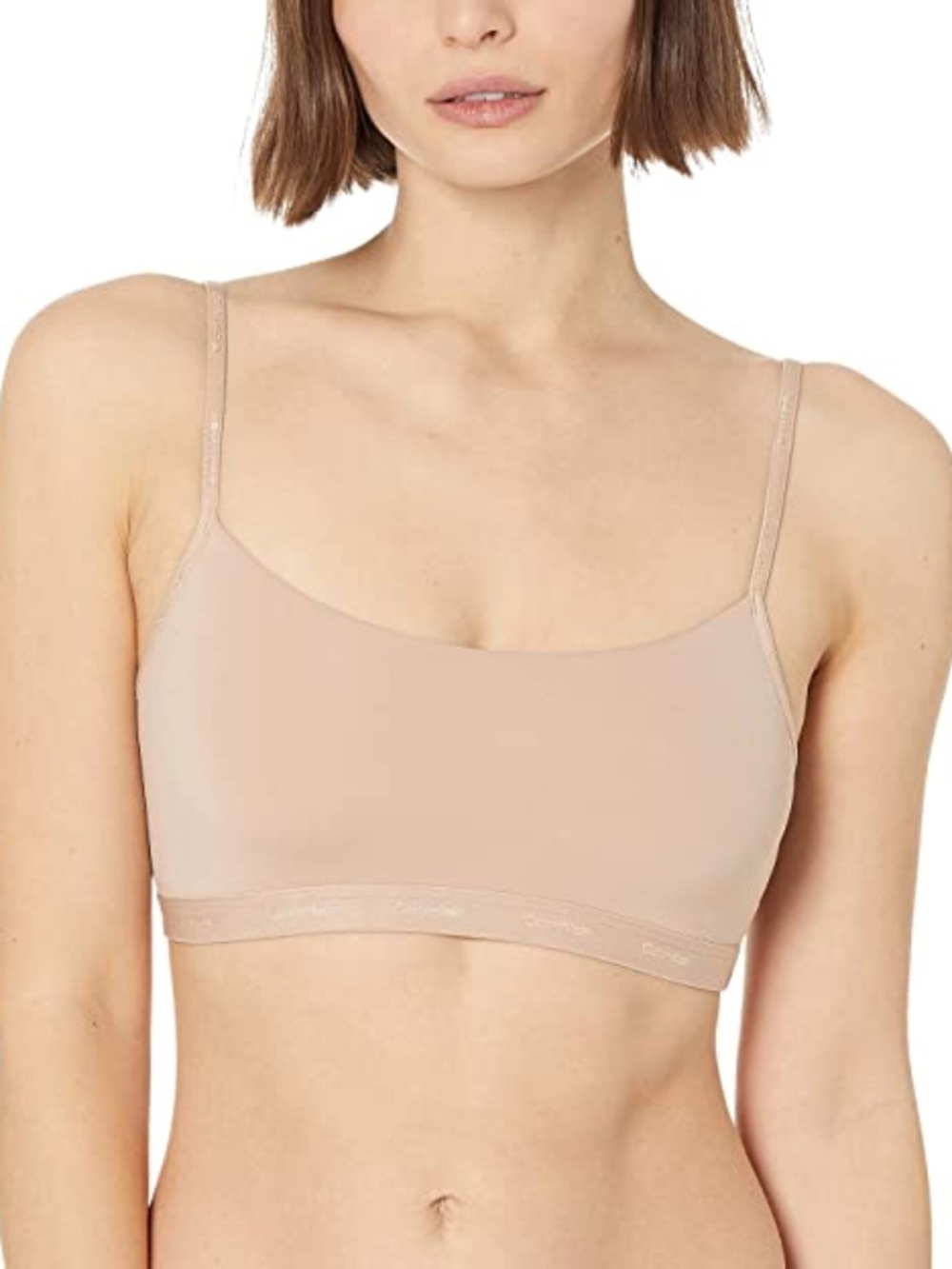 NWT S Calvin Klein New Comfort Logo Unlined Bralette
